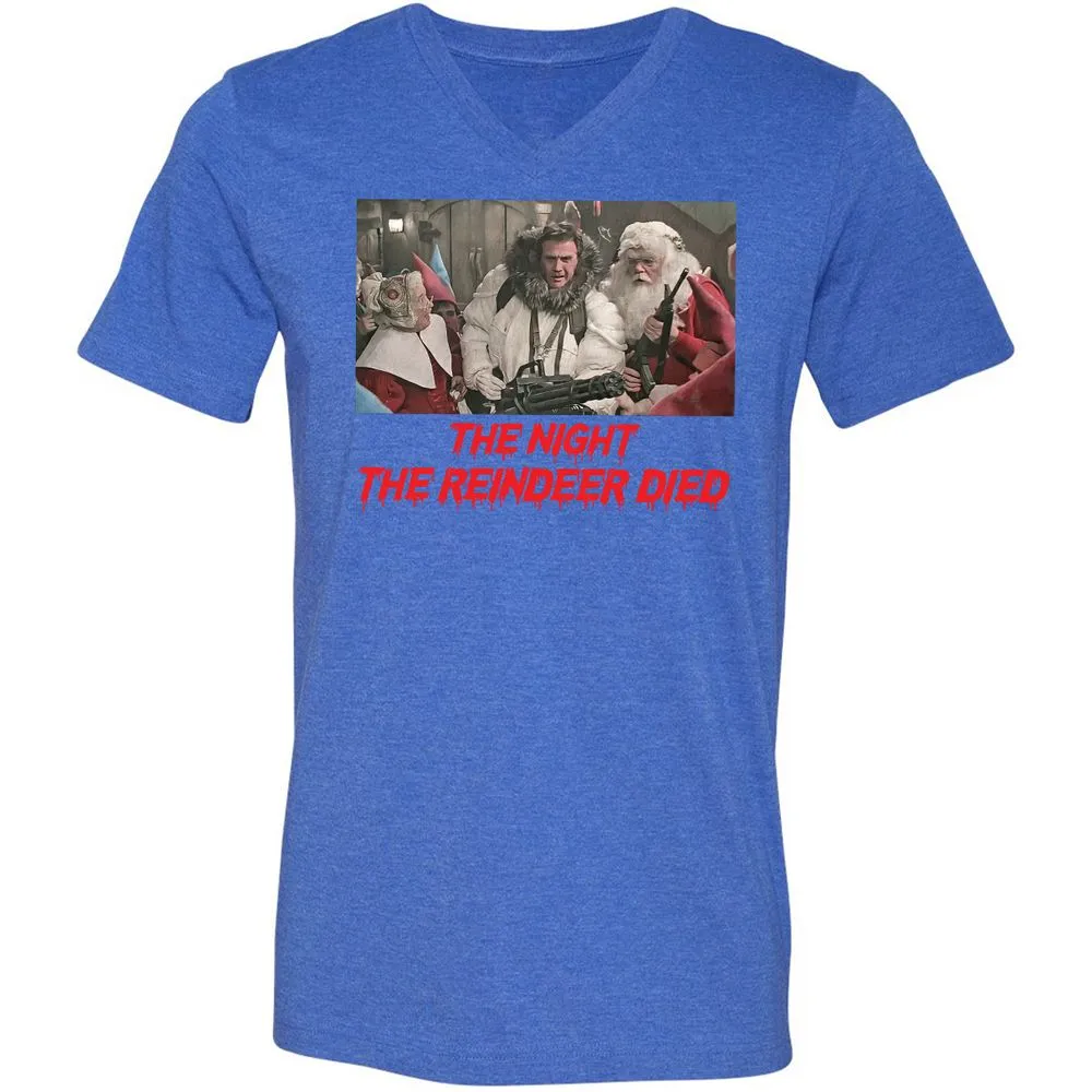 Unisex V-Neck T-Shirt - MLN11NRZ - Heather True Royal - 14