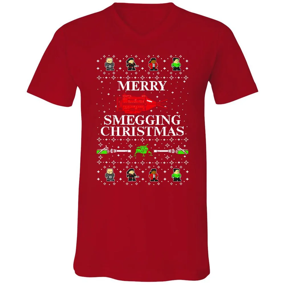 Unisex V-Neck T-Shirt - SM25S38G - Red - 3