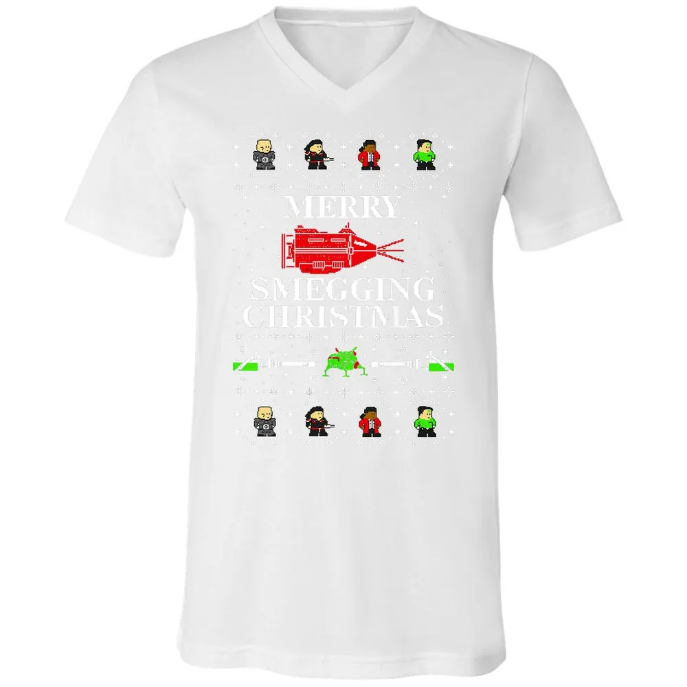Unisex V-Neck T-Shirt - SM25S38G - White - 5