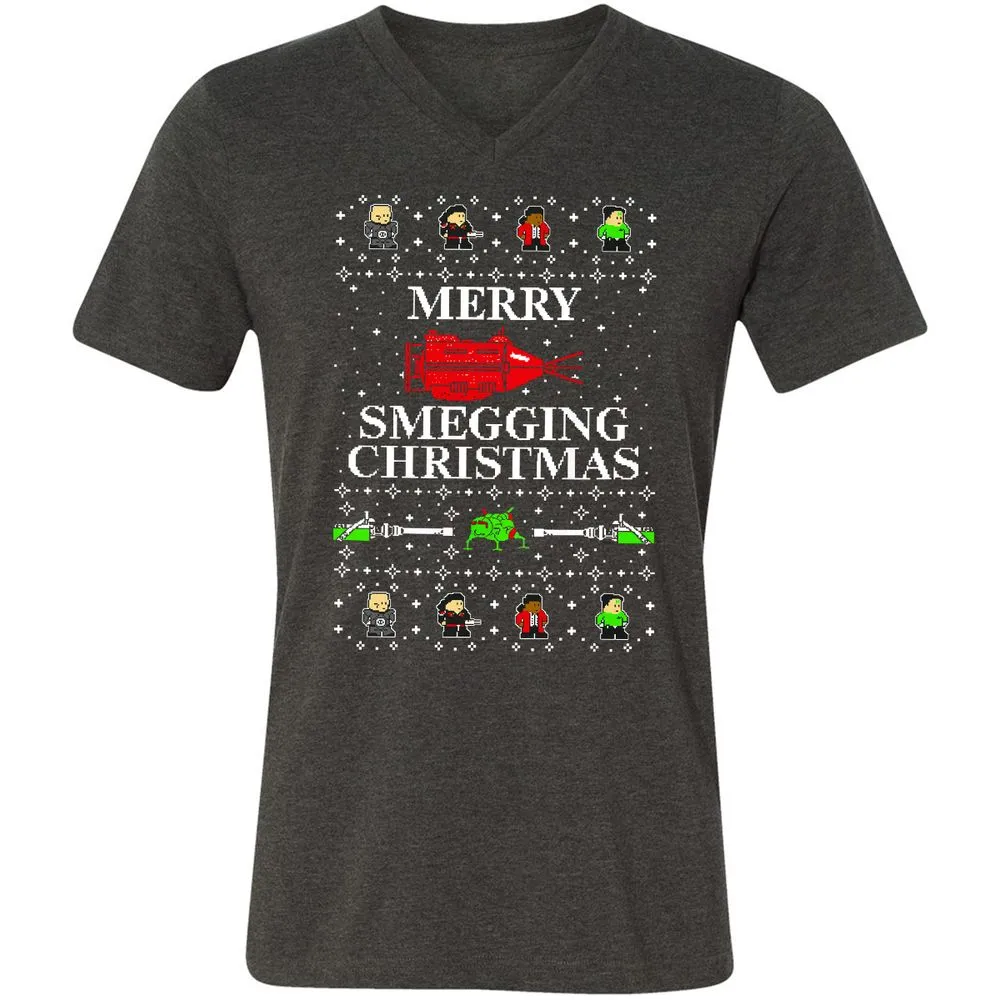 Unisex V-Neck T-Shirt - SM25S38G - Dark Grey Heather - 8