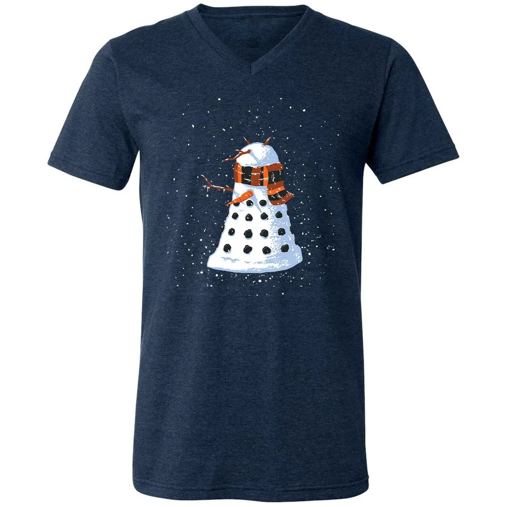 Unisex V-Neck T-Shirt - RRLM7KML - Heather Navy - 15