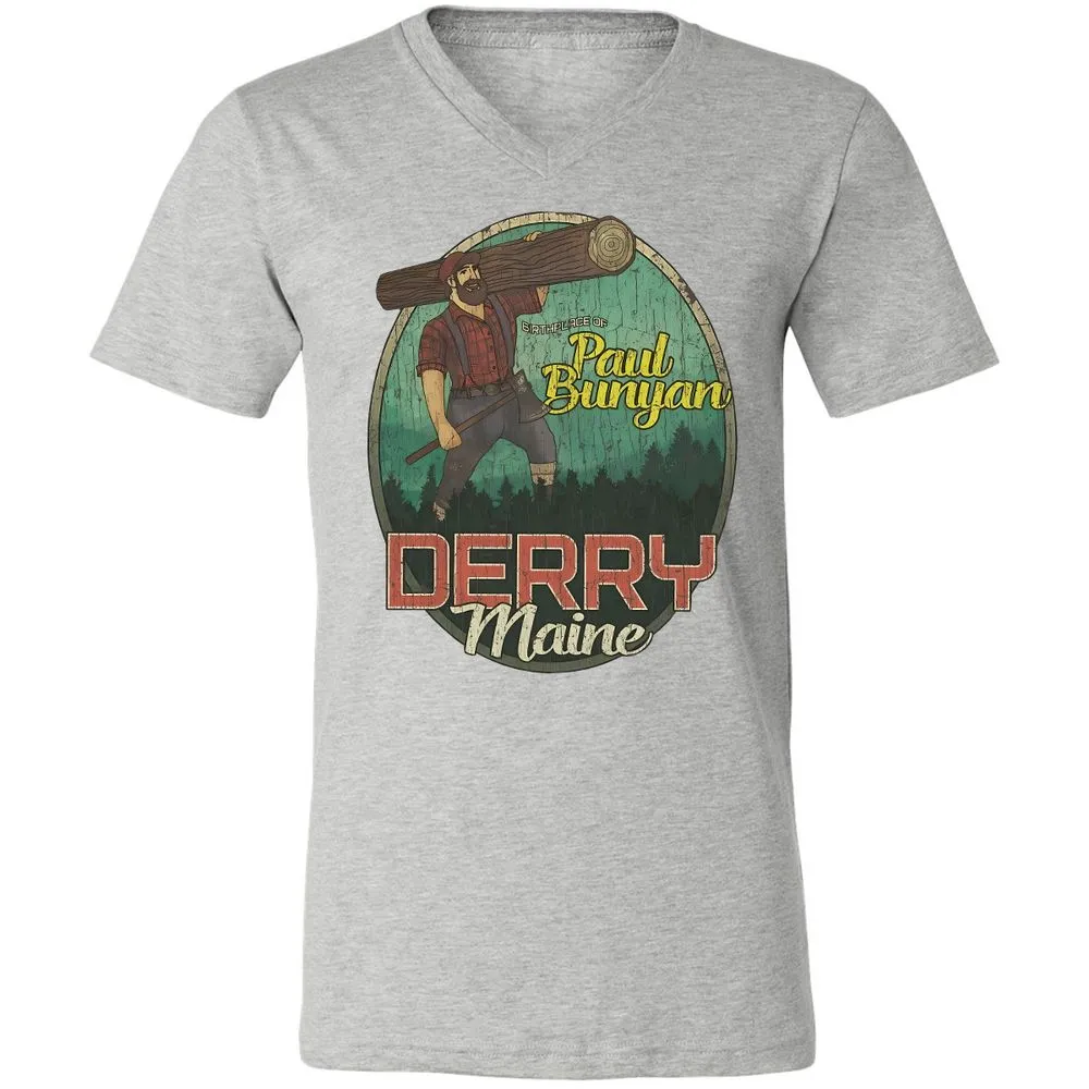 Derry Birthplace of Paul Bunyan - Athletic Heather - 7