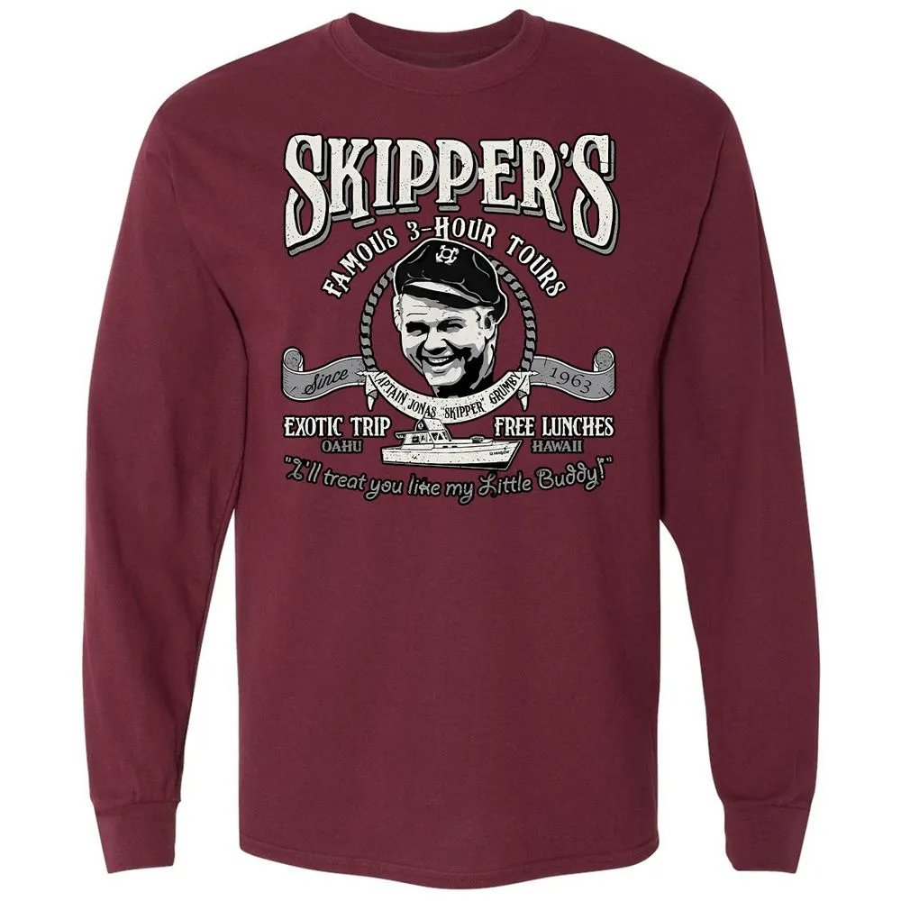 Long Sleeve T-Shirt - RVSWJZMS - Maroon - 11