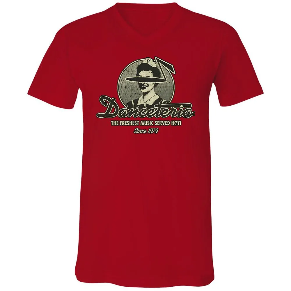 Unisex V-Neck T-Shirt - ZYTFCQ9L - Red - 3