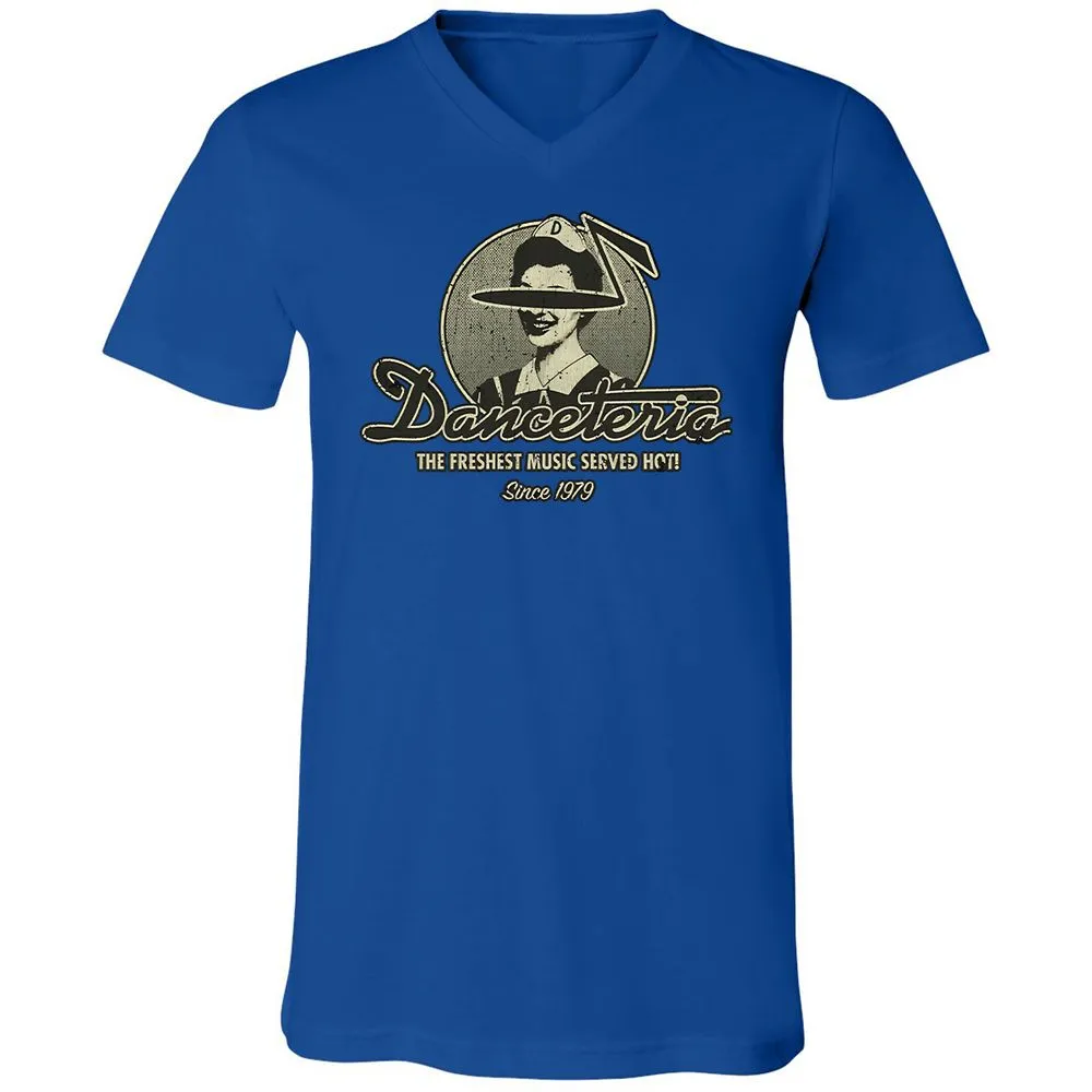 Unisex V-Neck T-Shirt - ZYTFCQ9L - True Royal - 4