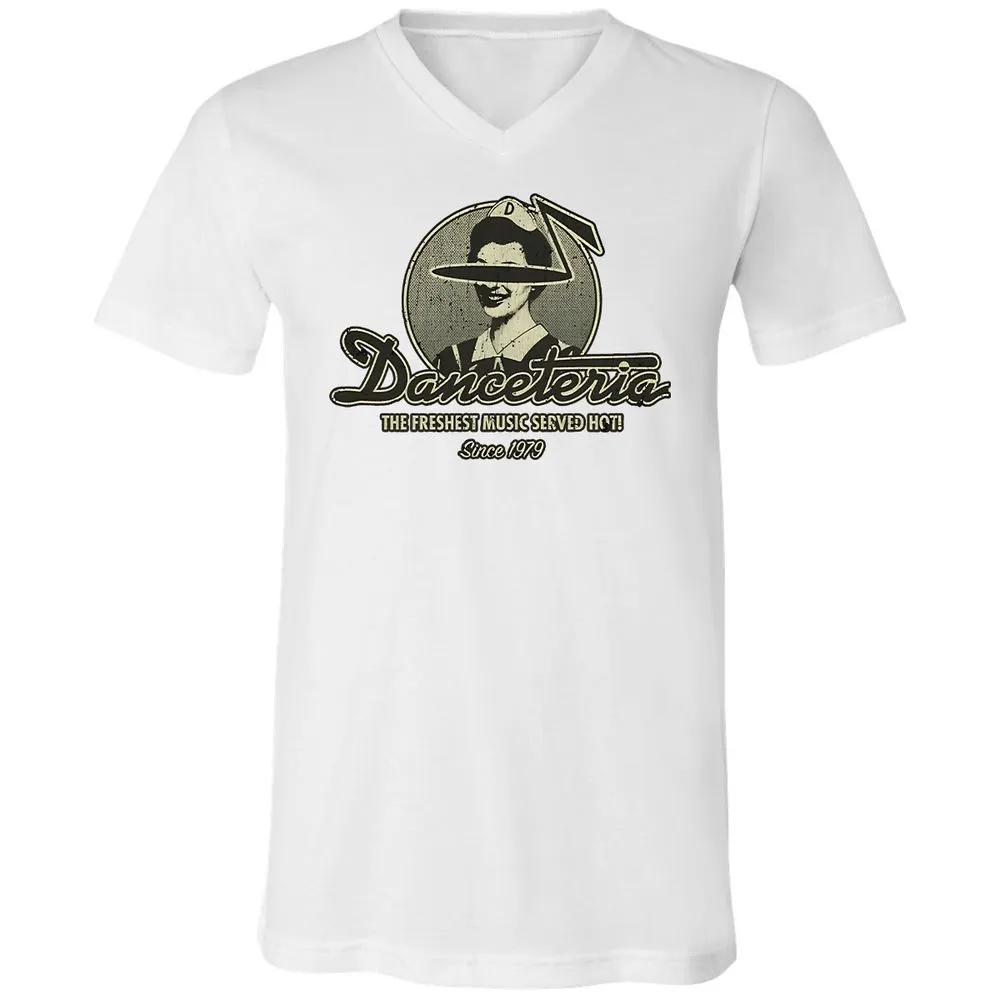 Unisex V-Neck T-Shirt - ZYTFCQ9L - White - 5