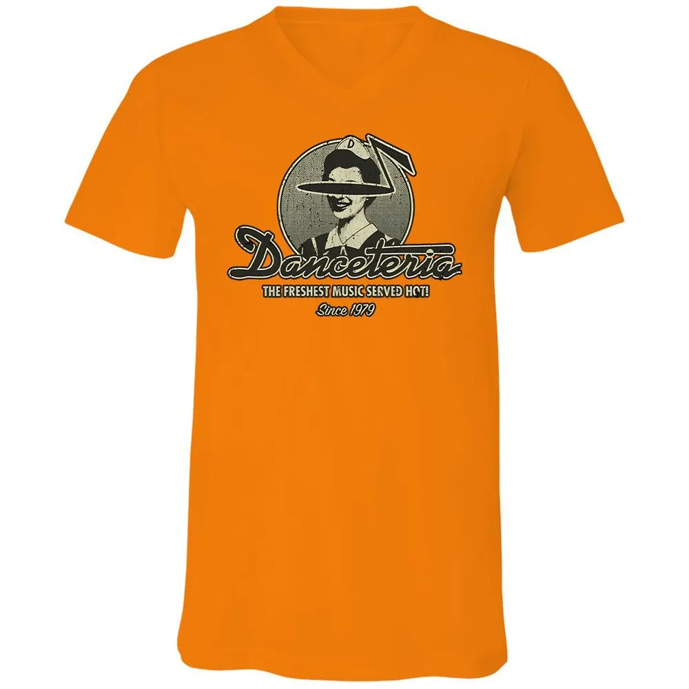 Unisex V-Neck T-Shirt - ZYTFCQ9L - Orange - 11