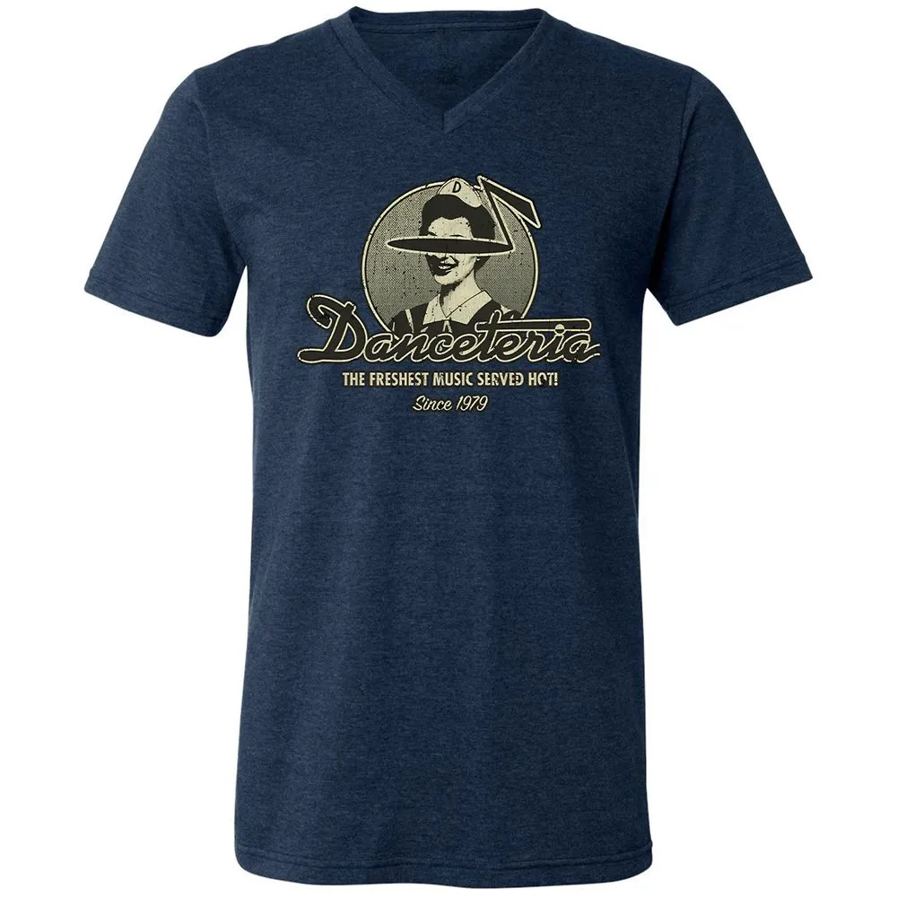 Unisex V-Neck T-Shirt - ZYTFCQ9L - Heather Navy - 15