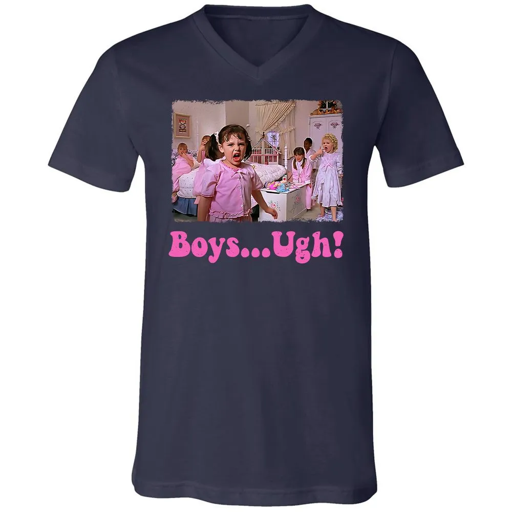 Unisex V-Neck T-Shirt - 7X4W4YJ3 - Navy - 2
