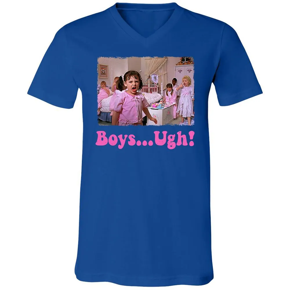 Unisex V-Neck T-Shirt - 7X4W4YJ3 - True Royal - 4