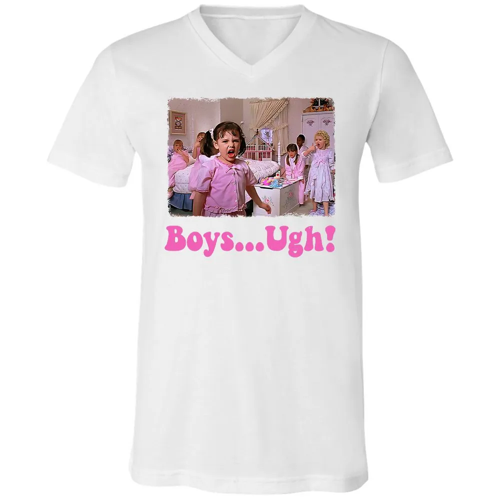 Unisex V-Neck T-Shirt - 7X4W4YJ3 - White - 5