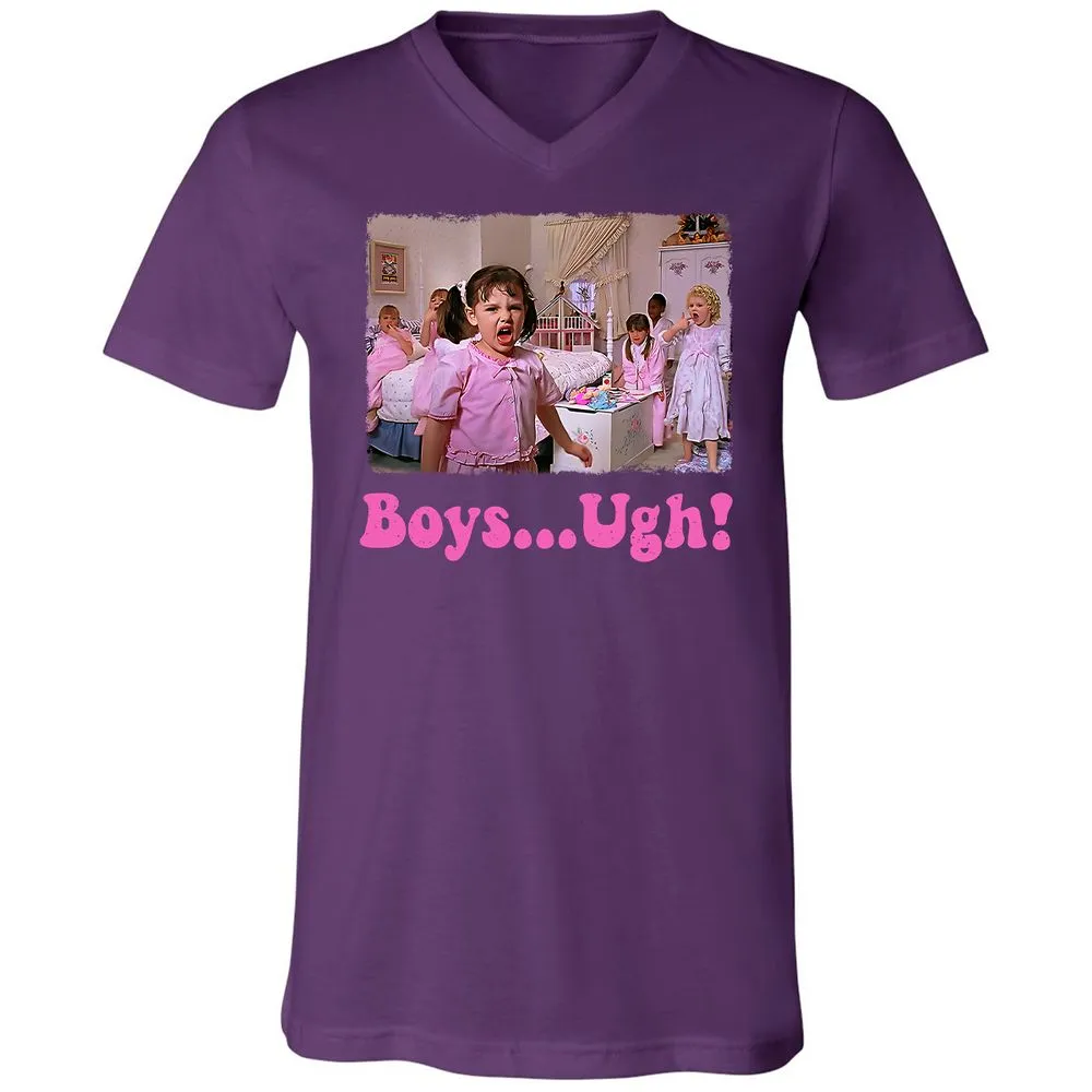 Unisex V-Neck T-Shirt - 7X4W4YJ3 - Team Purple - 9
