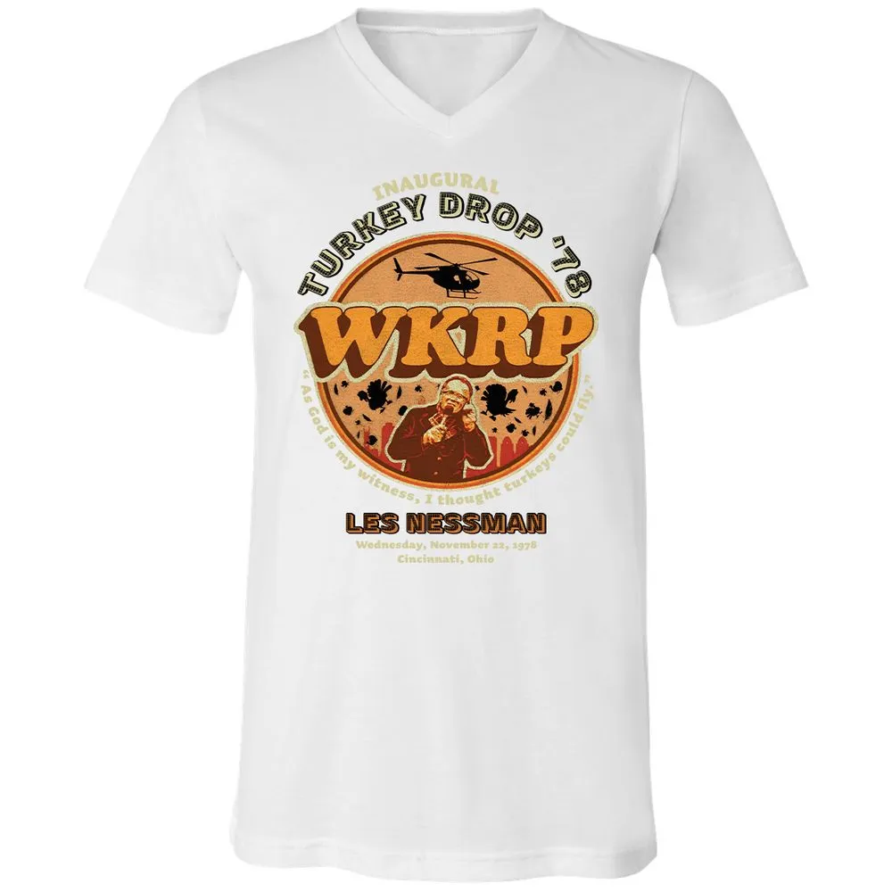 Unisex V-Neck T-Shirt - M8EQXNFQ - White - 5
