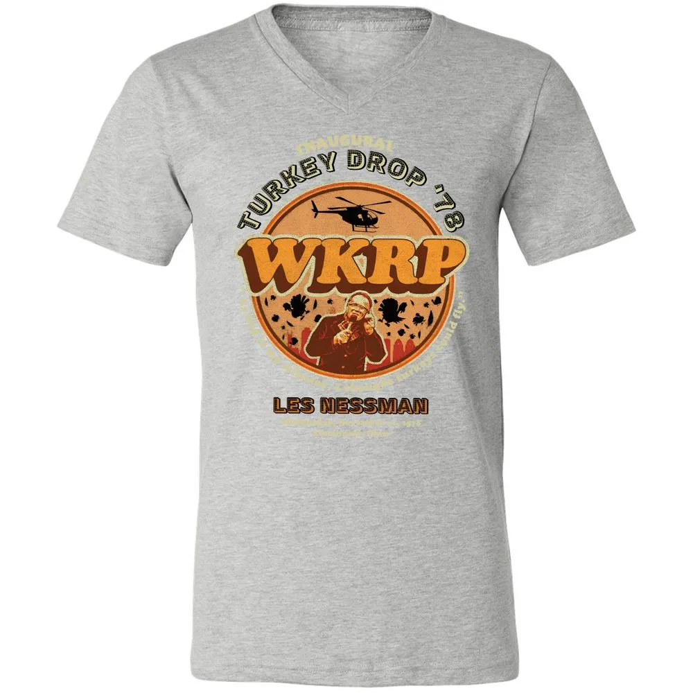 Unisex V-Neck T-Shirt - M8EQXNFQ - Athletic Heather - 7