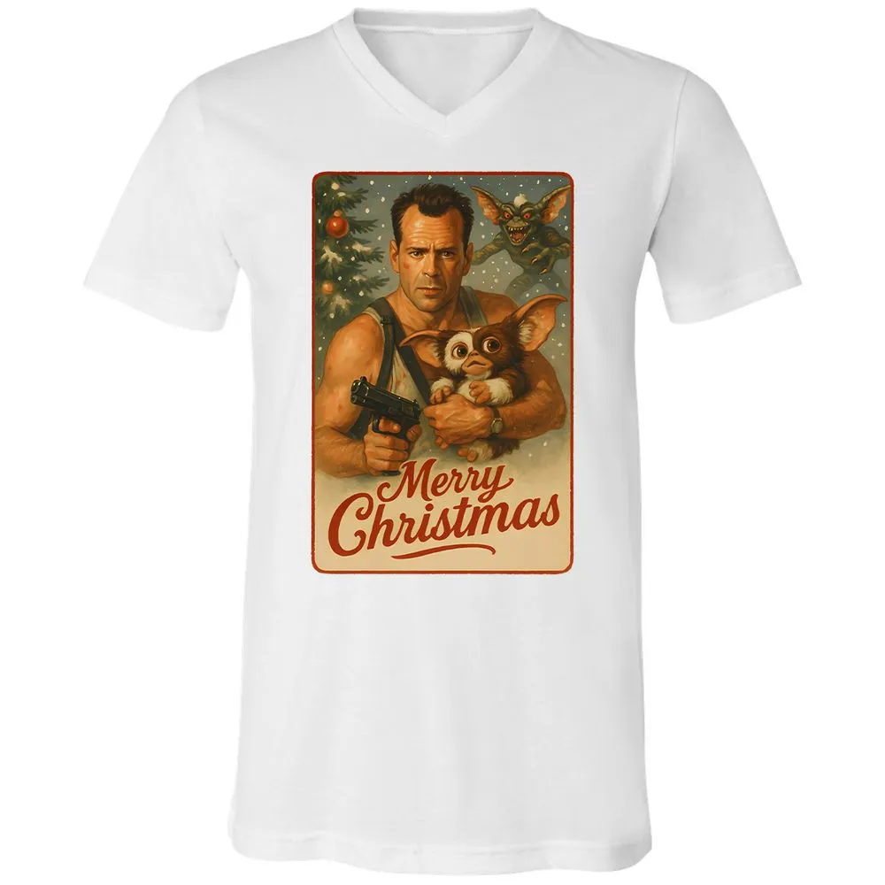 Unisex V-Neck T-Shirt - EXZZCXXL - White - 5