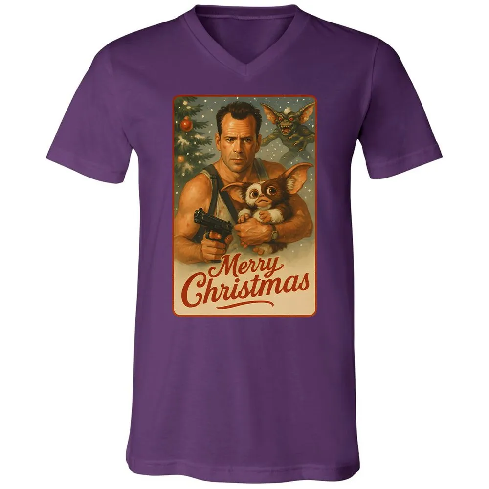 Unisex V-Neck T-Shirt - EXZZCXXL - Team Purple - 9