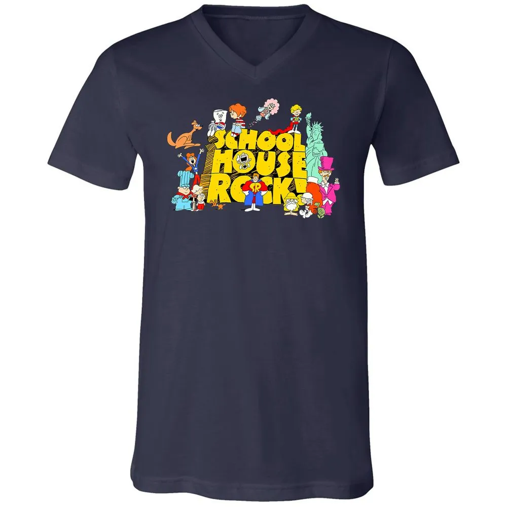 Unisex V-Neck T-Shirt - KQ4CJP65 - Navy - 9