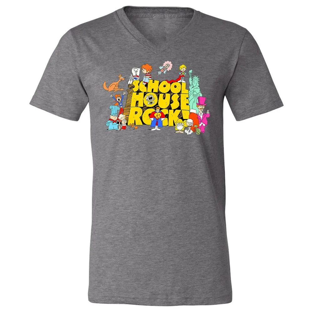 Unisex V-Neck T-Shirt - KQ4CJP65 - Deep Heather - 13