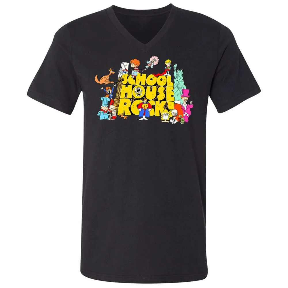 Unisex V-Neck T-Shirt - KQ4CJP65 - Black - 16