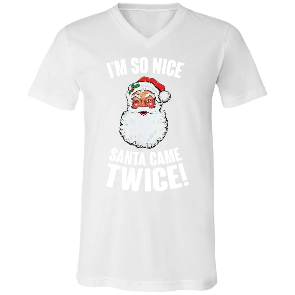 I'm So Nice Santa Came Twice! - White - 5