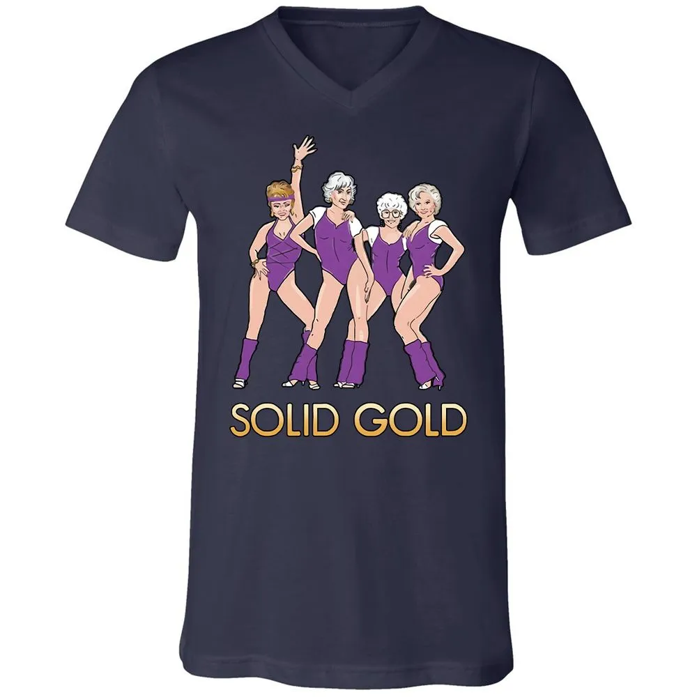 Unisex V-Neck T-Shirt - KHUTTVYX - Navy - 2
