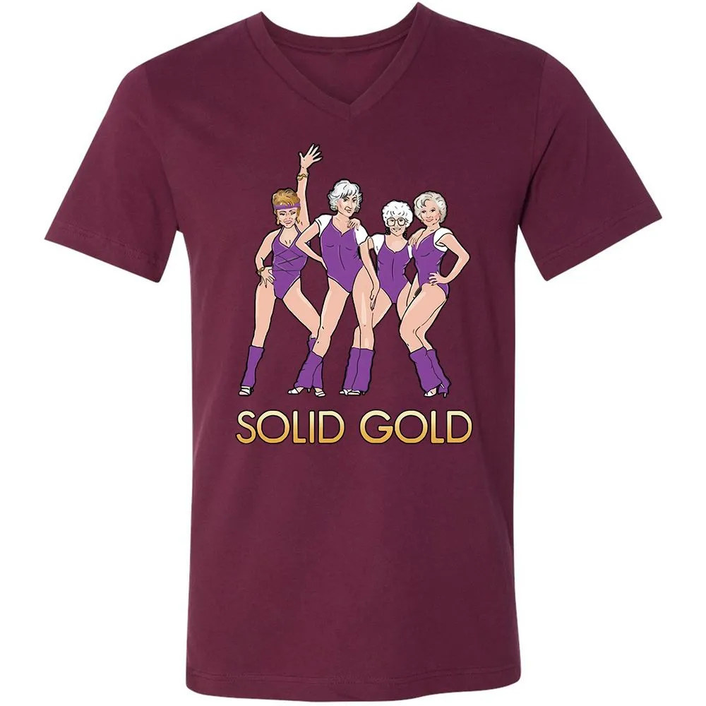 Unisex V-Neck T-Shirt - KHUTTVYX - Maroon - 6