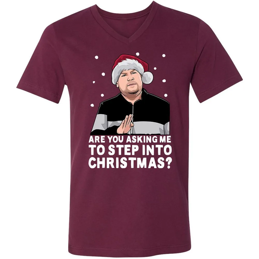 Unisex V-Neck T-Shirt - RRBHGW47 - Maroon - 6