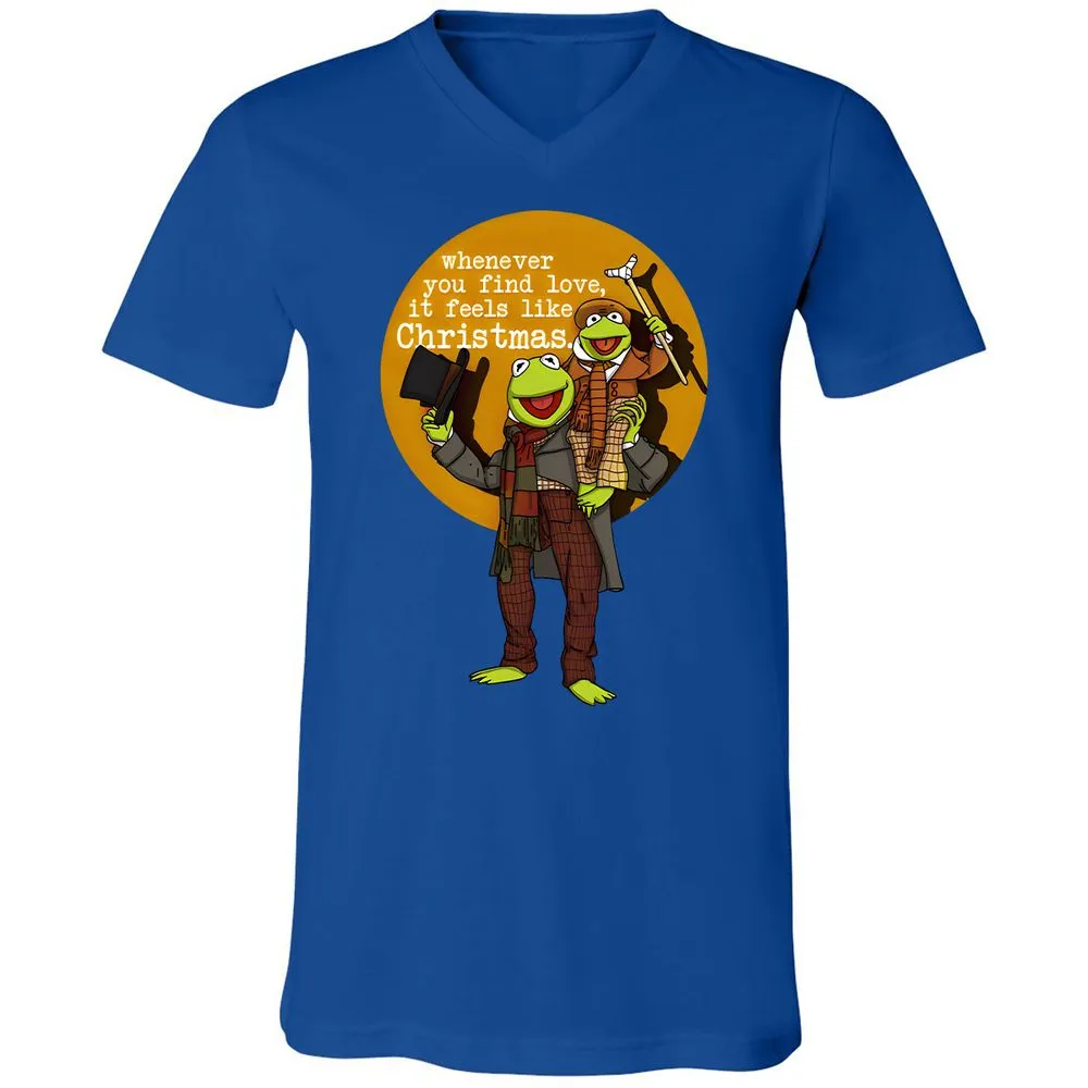 Unisex V-Neck T-Shirt - 77D87D5C - True Royal - 4