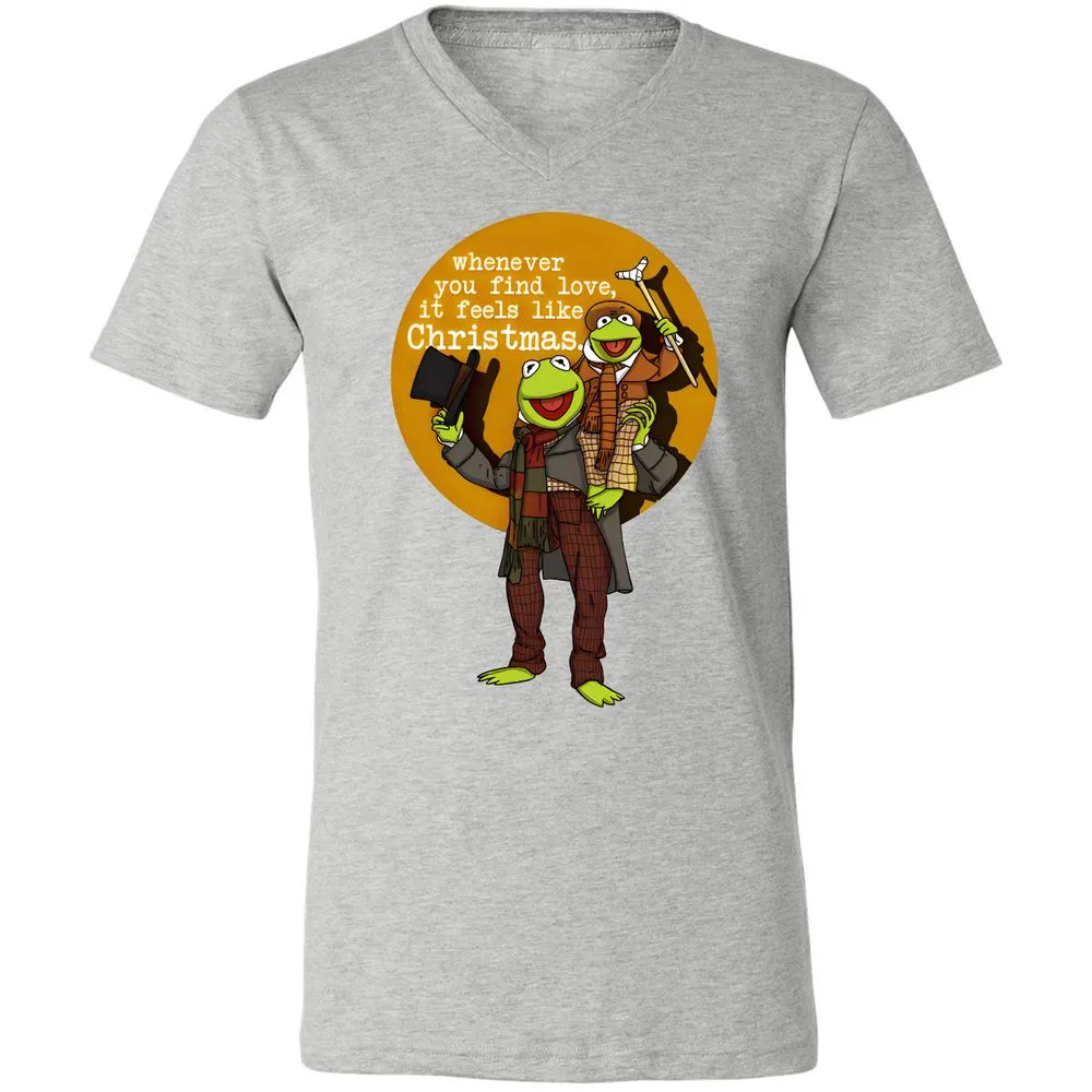 Unisex V-Neck T-Shirt - 77D87D5C - Athletic Heather - 7