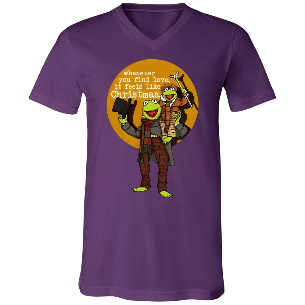 Unisex V-Neck T-Shirt - 77D87D5C - Team Purple - 9
