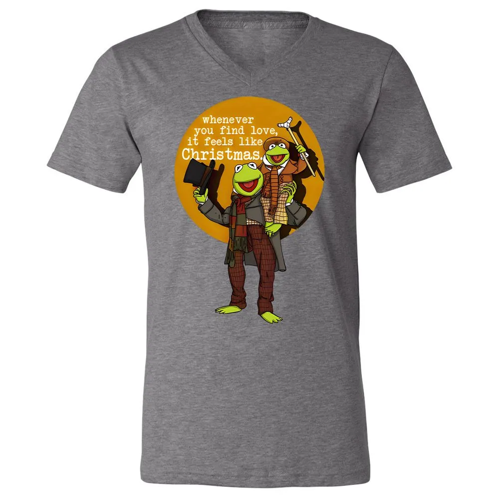 Unisex V-Neck T-Shirt - 77D87D5C - Deep Heather - 13