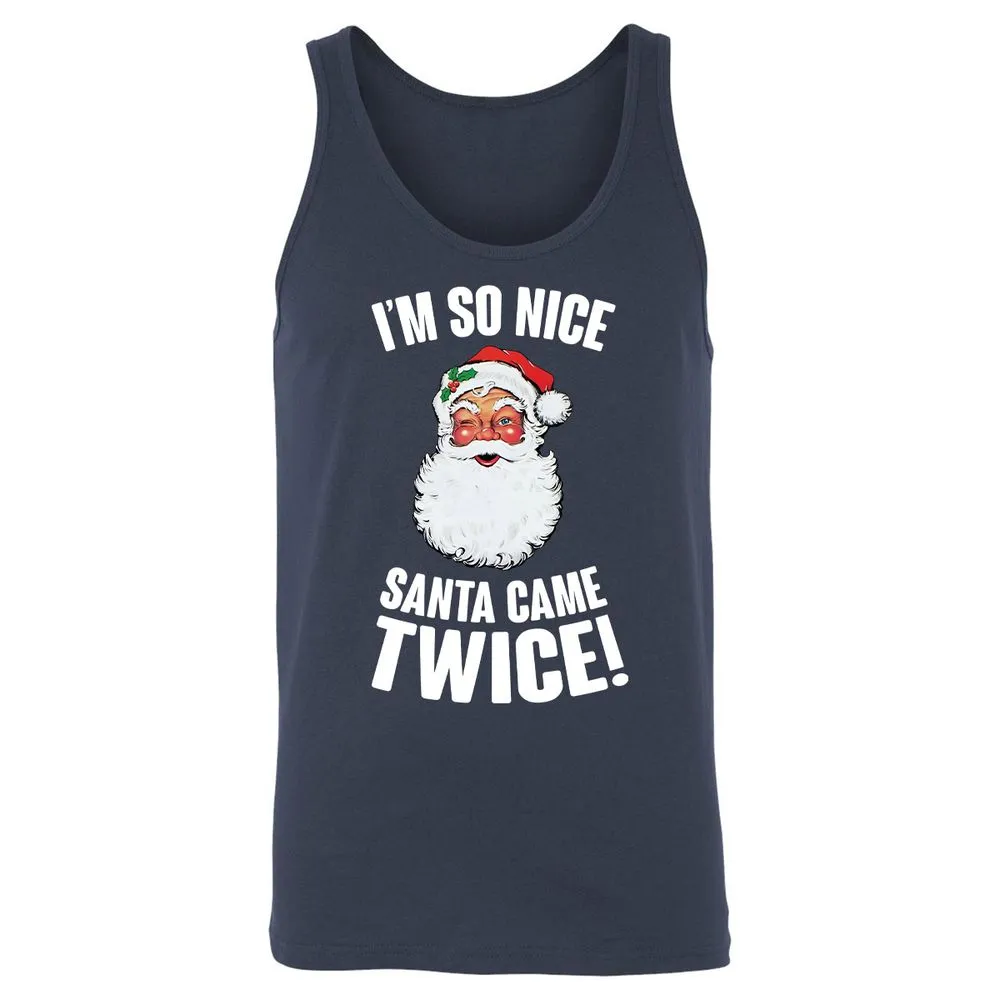 I'm So Nice Santa Came Twice! - Navy - 2