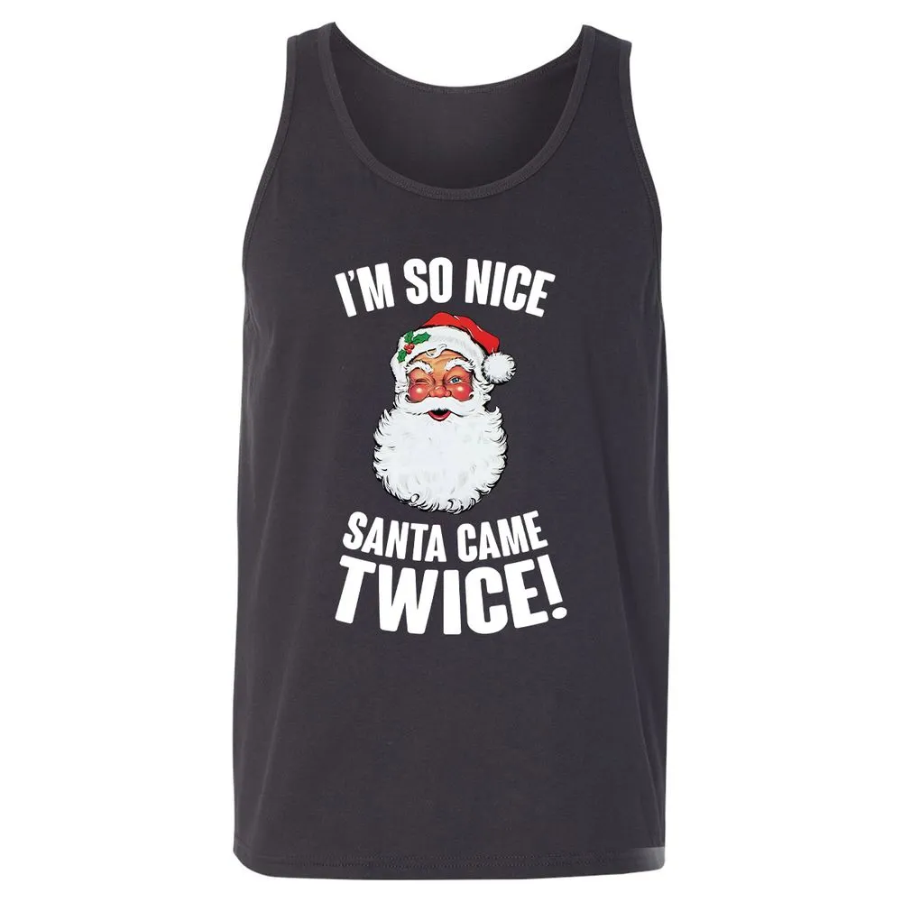 I'm So Nice Santa Came Twice! - Dark Grey - 7
