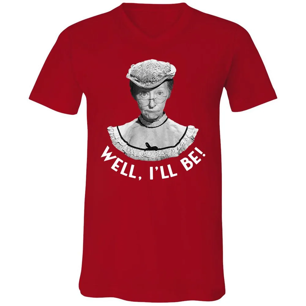 Unisex V-Neck T-Shirt - KS76C2NG - Red - 3