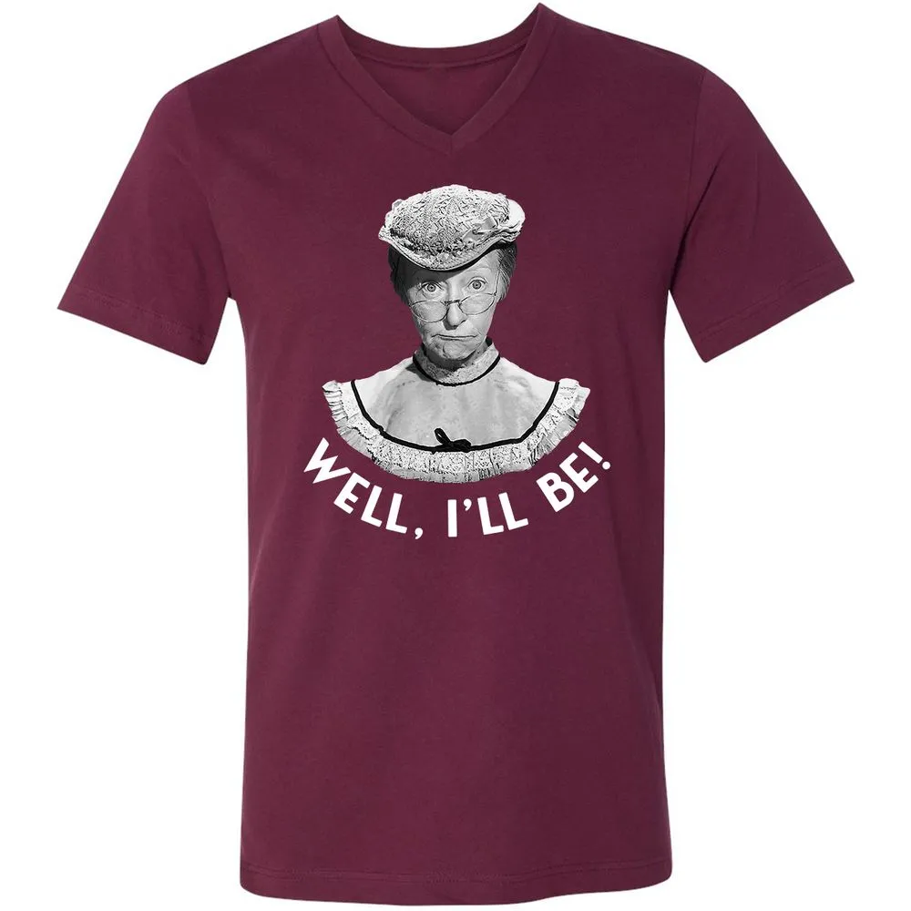 Unisex V-Neck T-Shirt - KS76C2NG - Maroon - 6