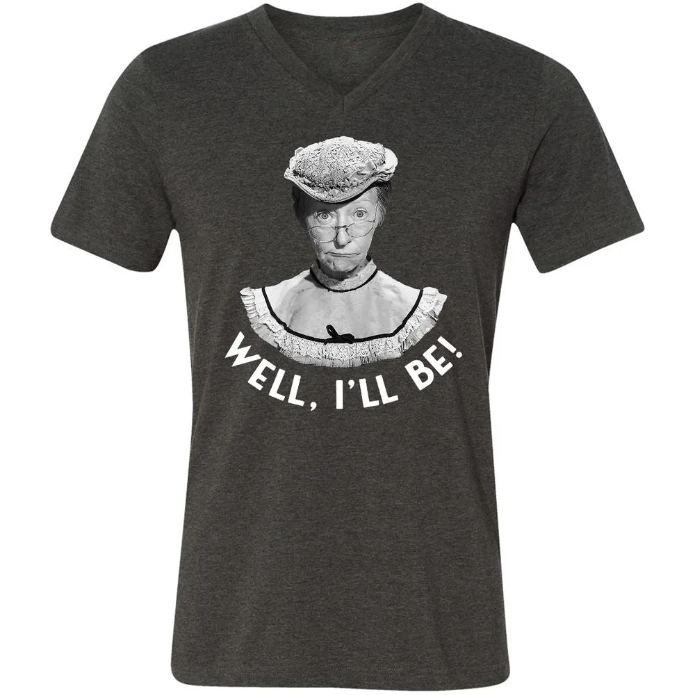 Unisex V-Neck T-Shirt - KS76C2NG - Dark Grey Heather - 8
