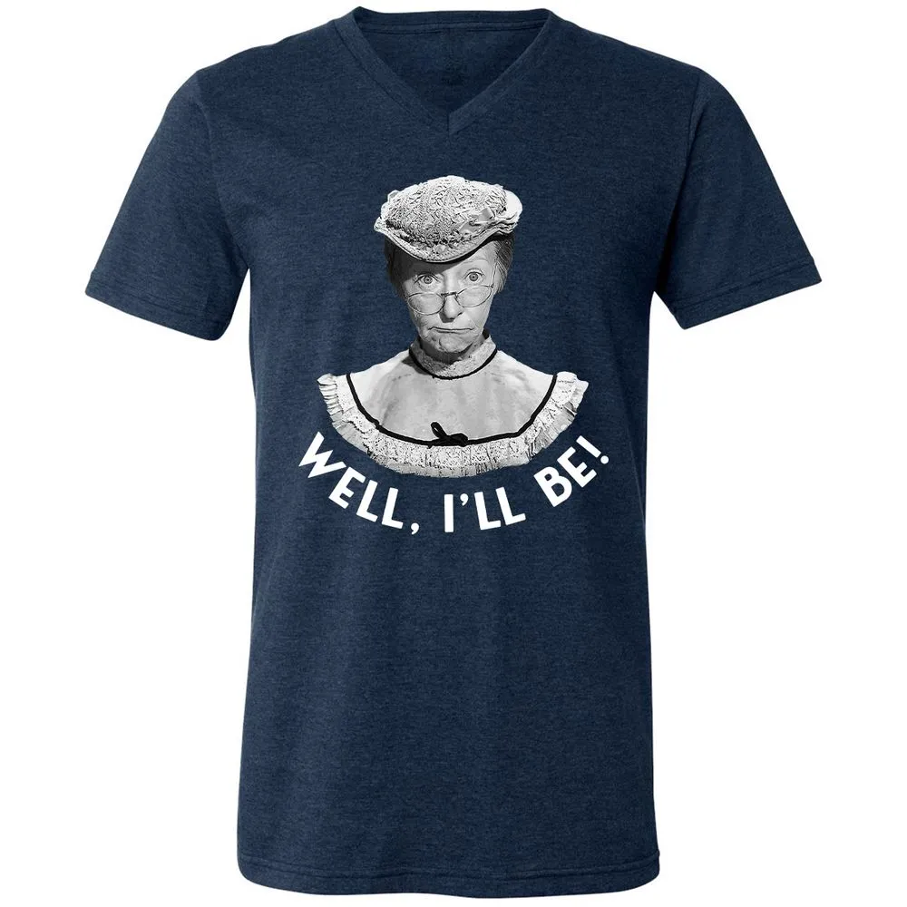 Unisex V-Neck T-Shirt - KS76C2NG - Heather Navy - 15
