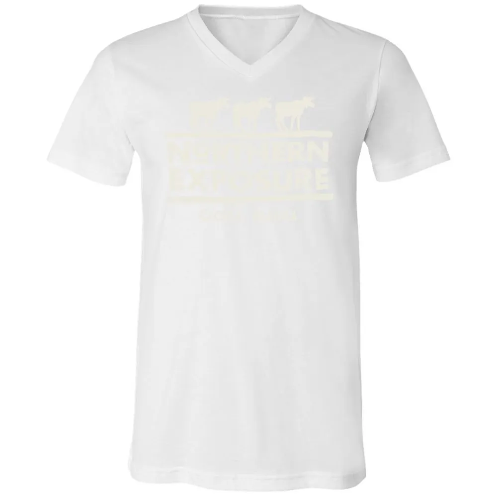 Unisex V-Neck T-Shirt - 9LMJQAS6 - White - 5