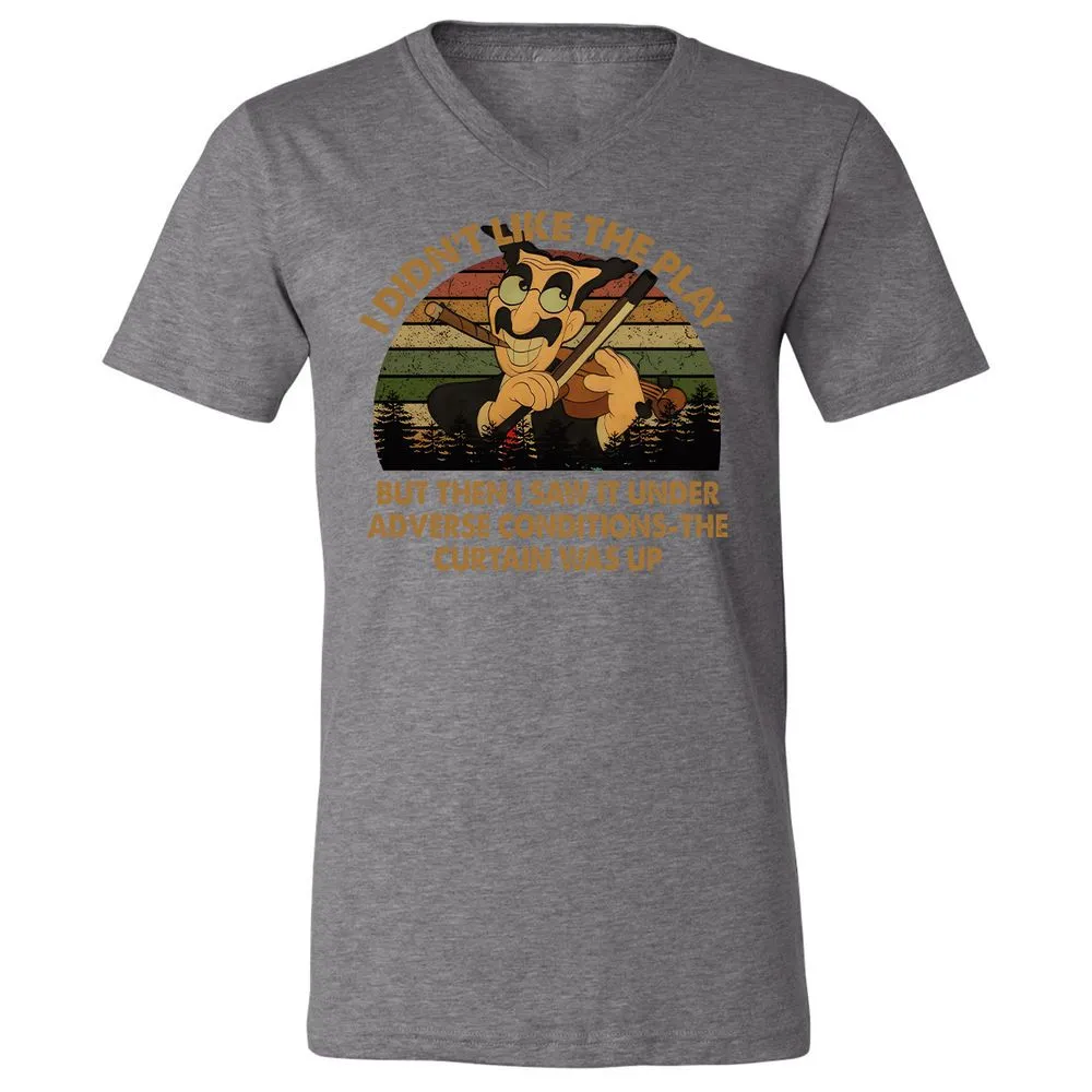 Unisex V-Neck T-Shirt - 22PB9HLL - Deep Heather - 13