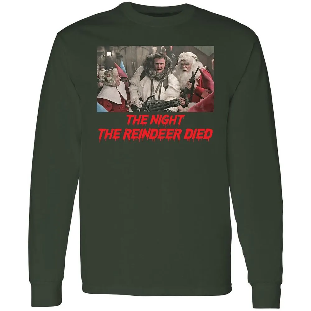 Long Sleeve T-Shirt - BPC7QUJS - Forest Green - 4