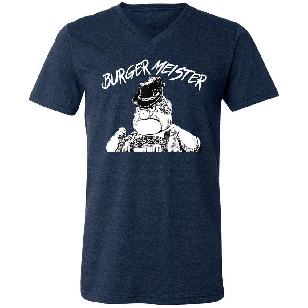 Unisex V-Neck T-Shirt - A1SYCWE1 - Heather Navy - 15