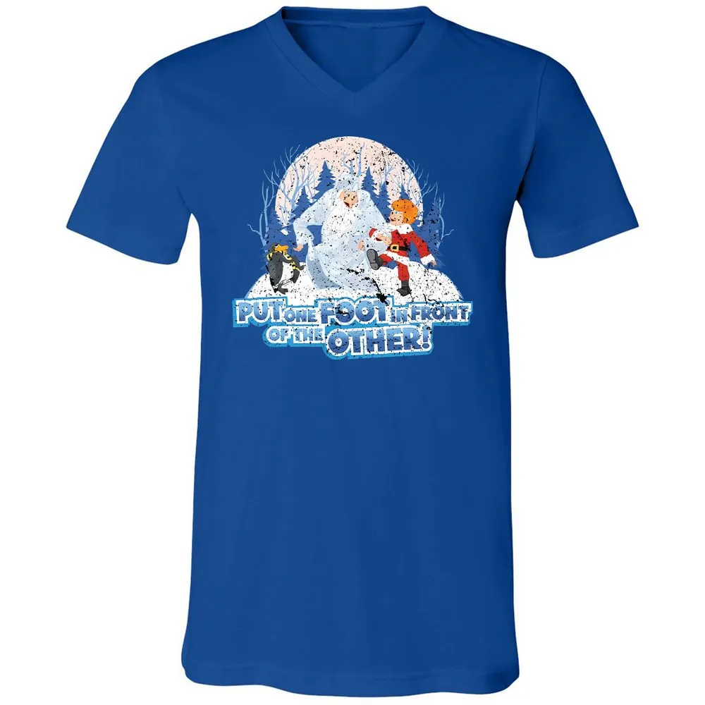 Unisex V-Neck T-Shirt - ZPJZFKX9 - True Royal - 4