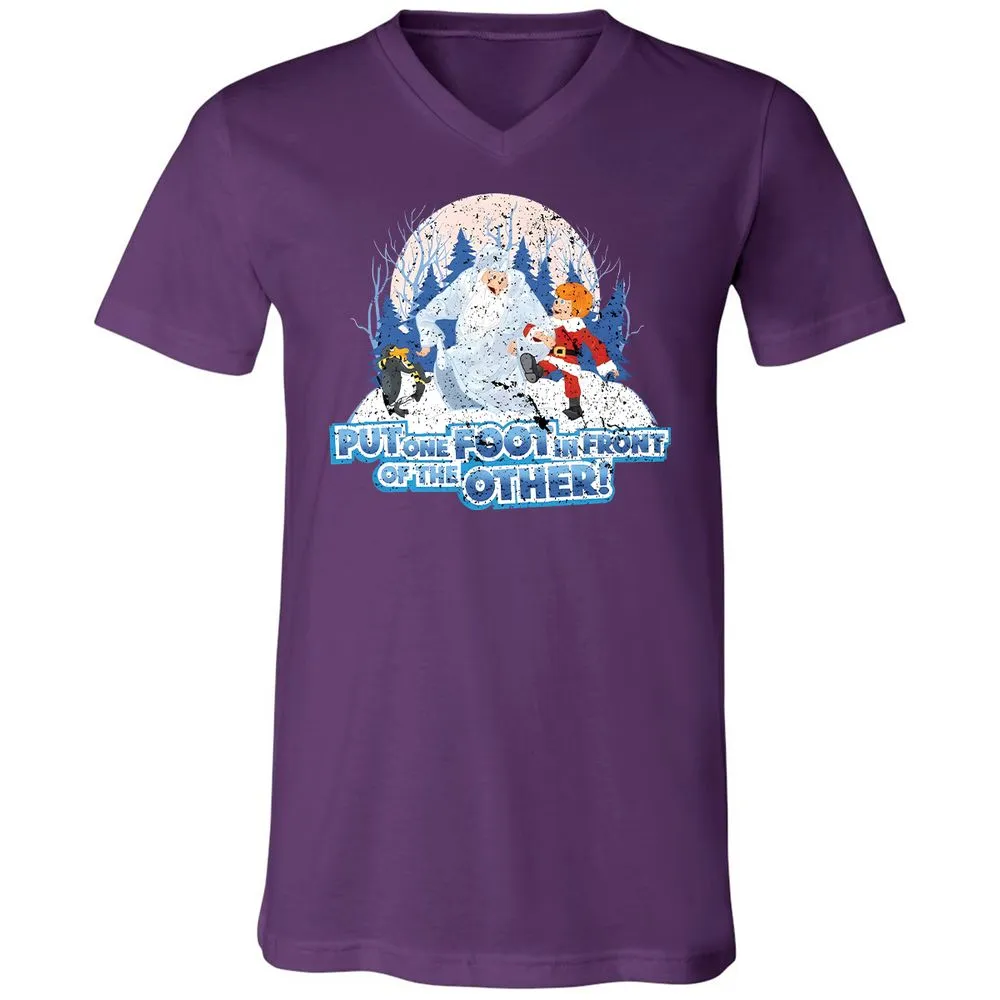 Unisex V-Neck T-Shirt - ZPJZFKX9 - Team Purple - 9