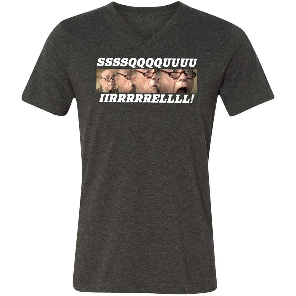 Unisex V-Neck T-Shirt - XFKQ9VVU - Dark Grey Heather - 8