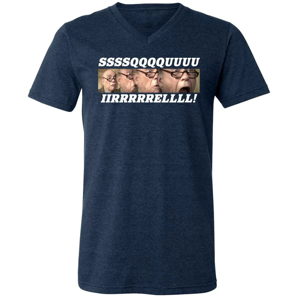 Unisex V-Neck T-Shirt - XFKQ9VVU - Heather Navy - 15