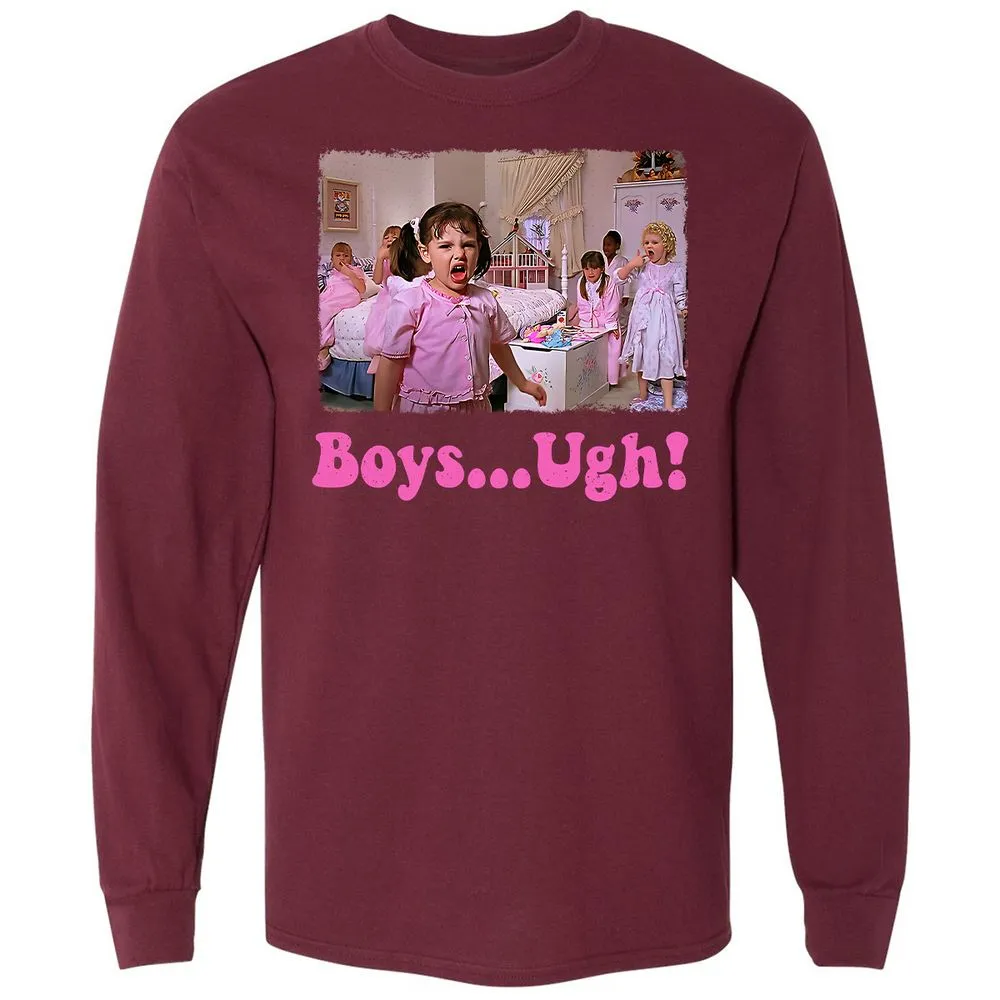 Long Sleeve T-Shirt - WVK4ZERS - Maroon - 11
