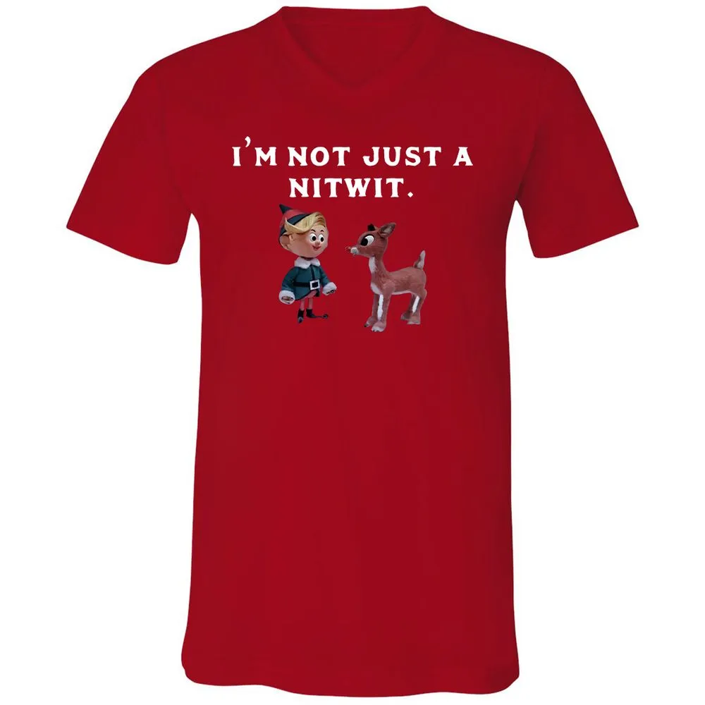 Unisex V-Neck T-Shirt - DPNMDE54 - Red - 3