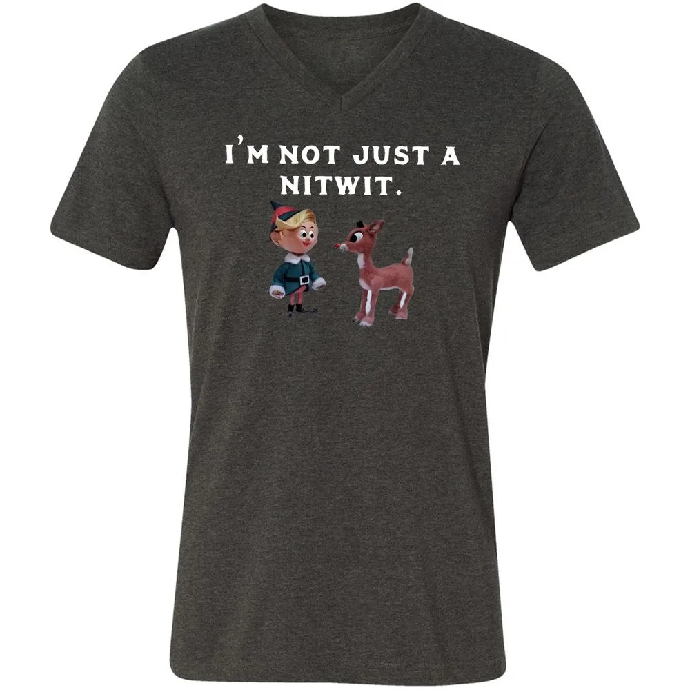 Unisex V-Neck T-Shirt - DPNMDE54 - Dark Grey Heather - 8