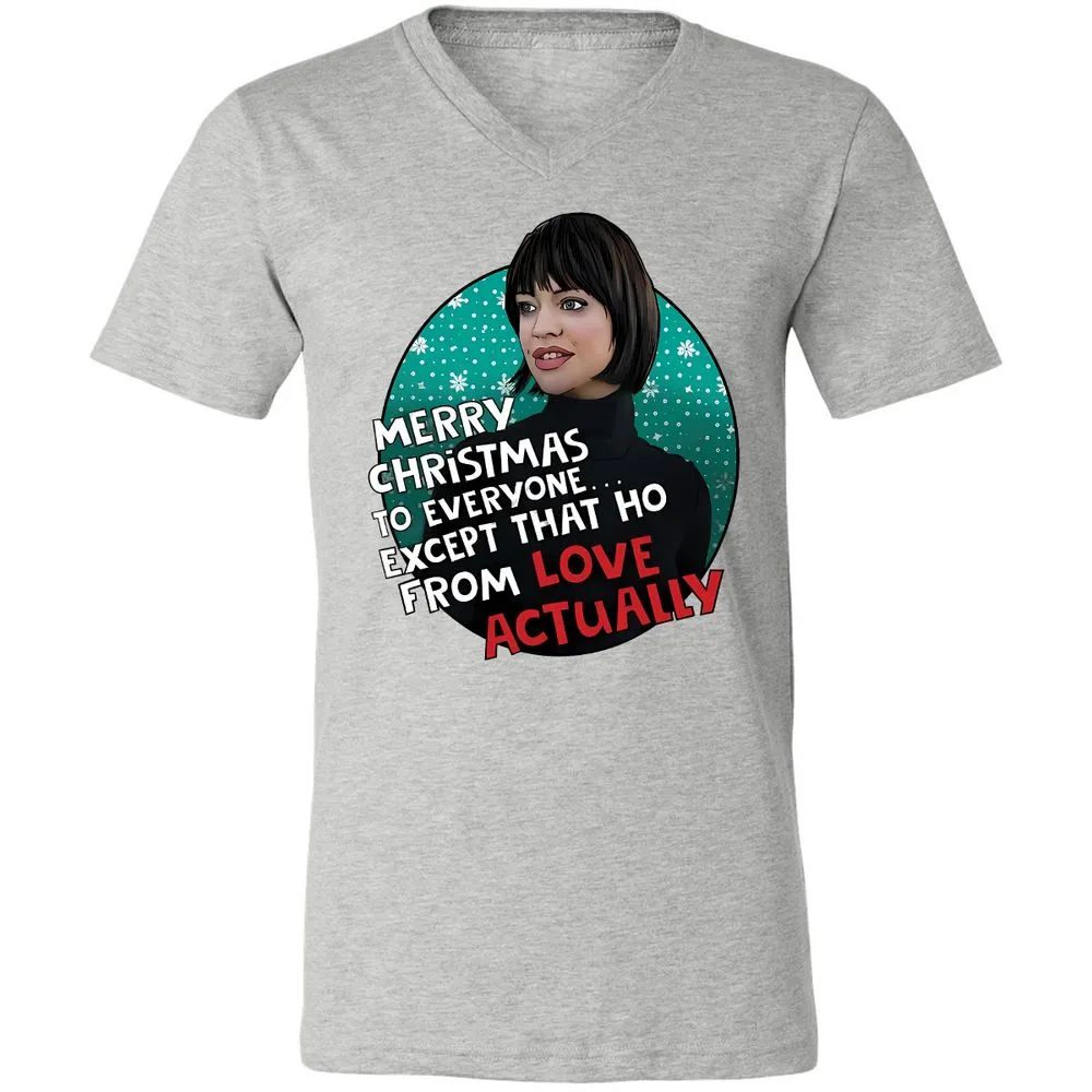 Unisex V-Neck T-Shirt - JBU8YF6Z - Athletic Heather - 7