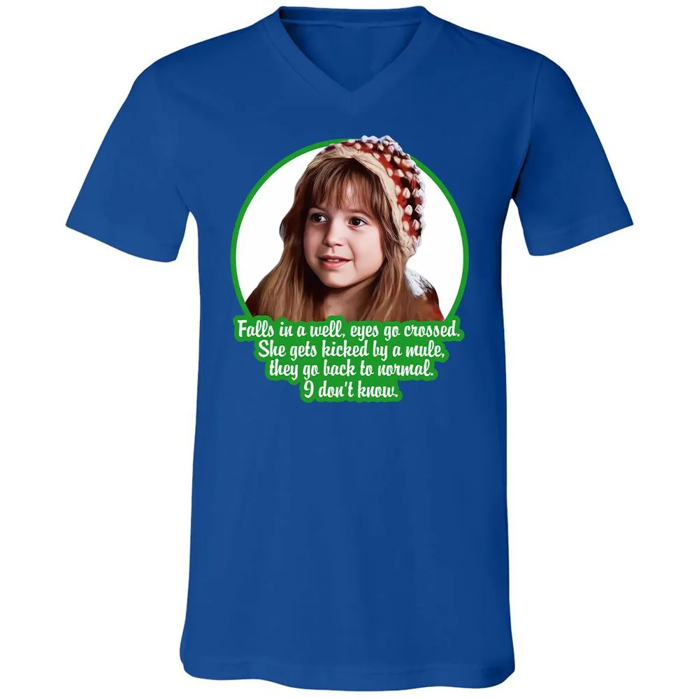 Unisex V-Neck T-Shirt - U6QWPP9X - True Royal - 4
